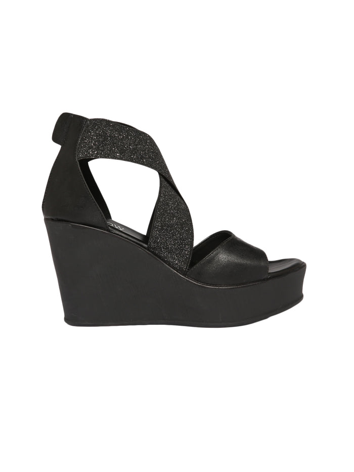 Elina Black Heels