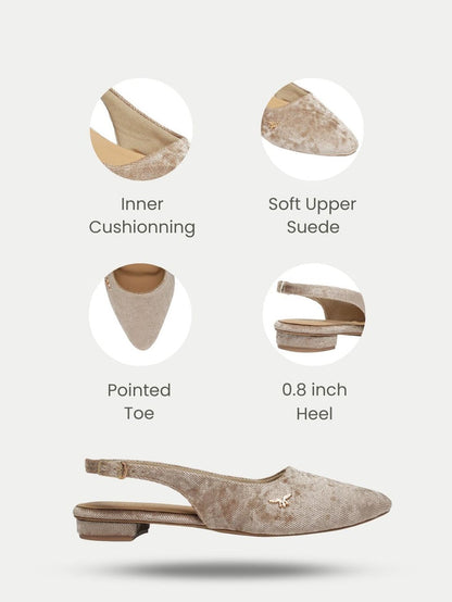 Elysia Beige Flats