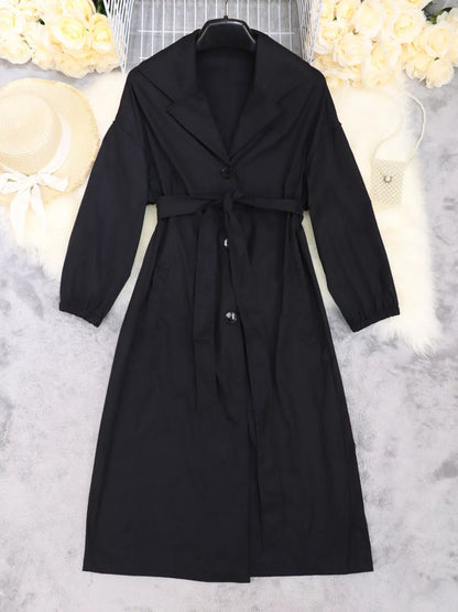 Hazel Blues® |  Tie Waist Midi Shirt Dress
