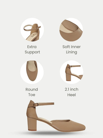 Fiora Cream Block Heels