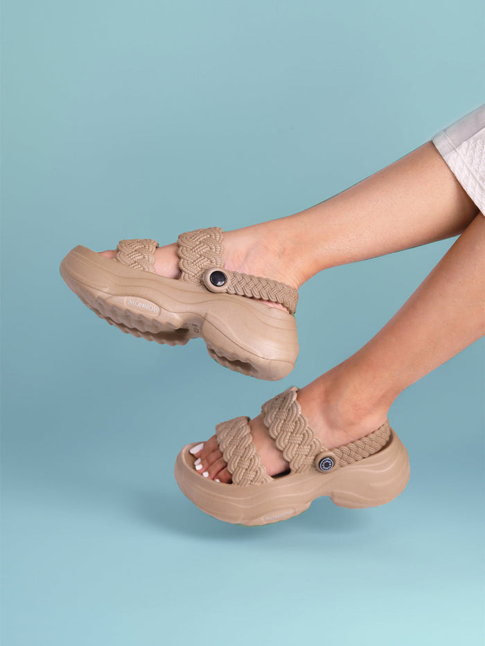 Flora Beige Clogs Sandal
