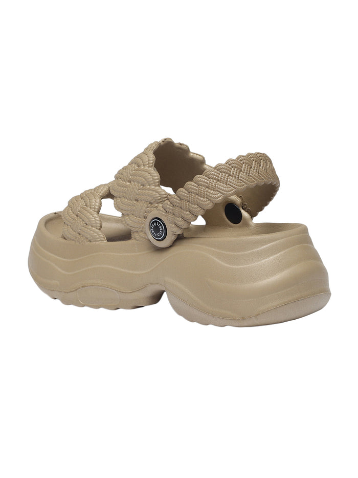 Flora Beige Clogs Sandal