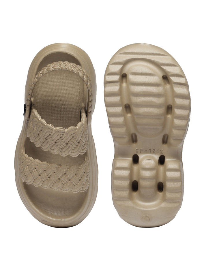 Flora Beige Clogs Sandal