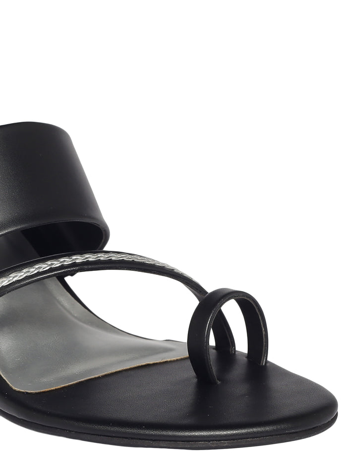 Hedy Black Block Heels