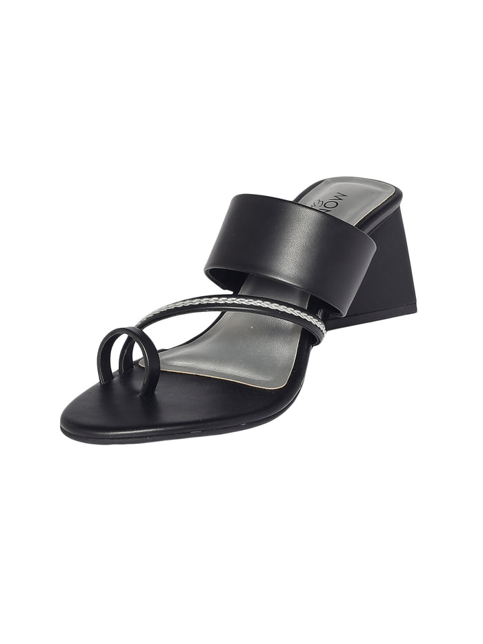 Hedy Black Block Heels