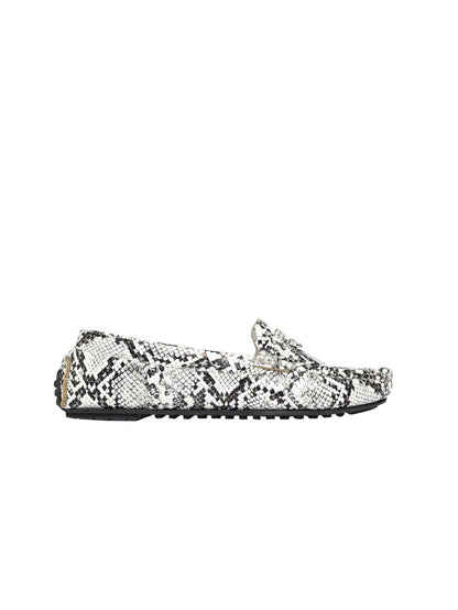 Irene White Loafers