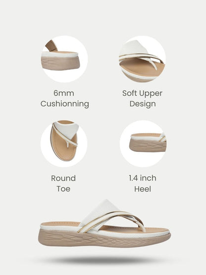 Julia White Flats
