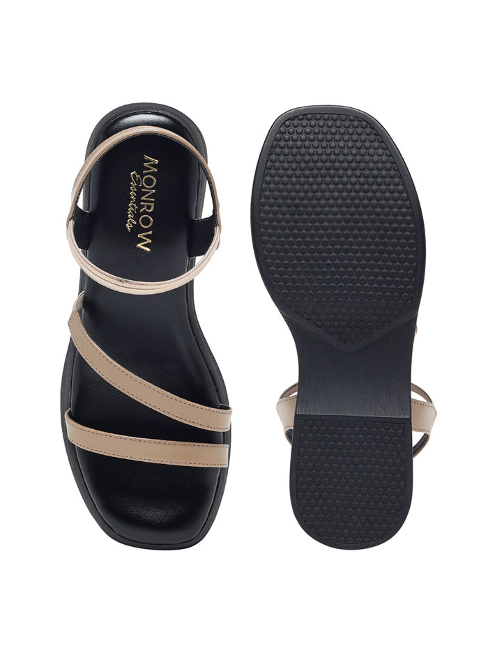 Lynda Beige Flatform Heels