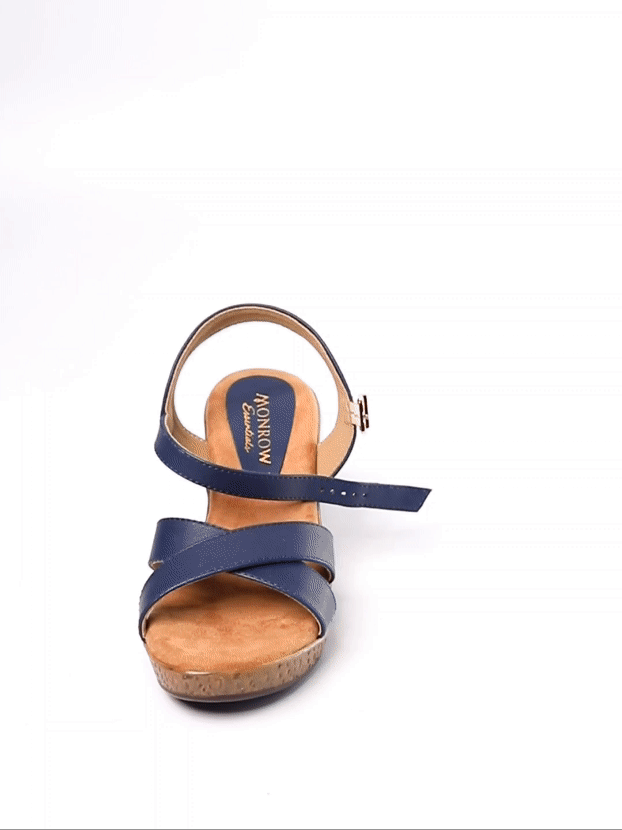 Minette Navy Blue Heel