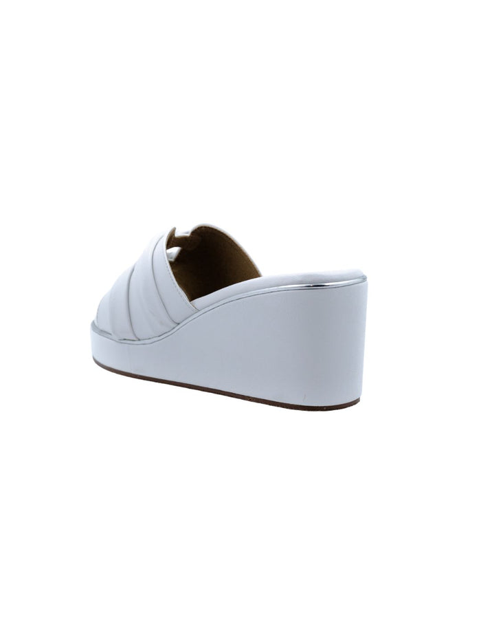 Olira White Wedge Heels