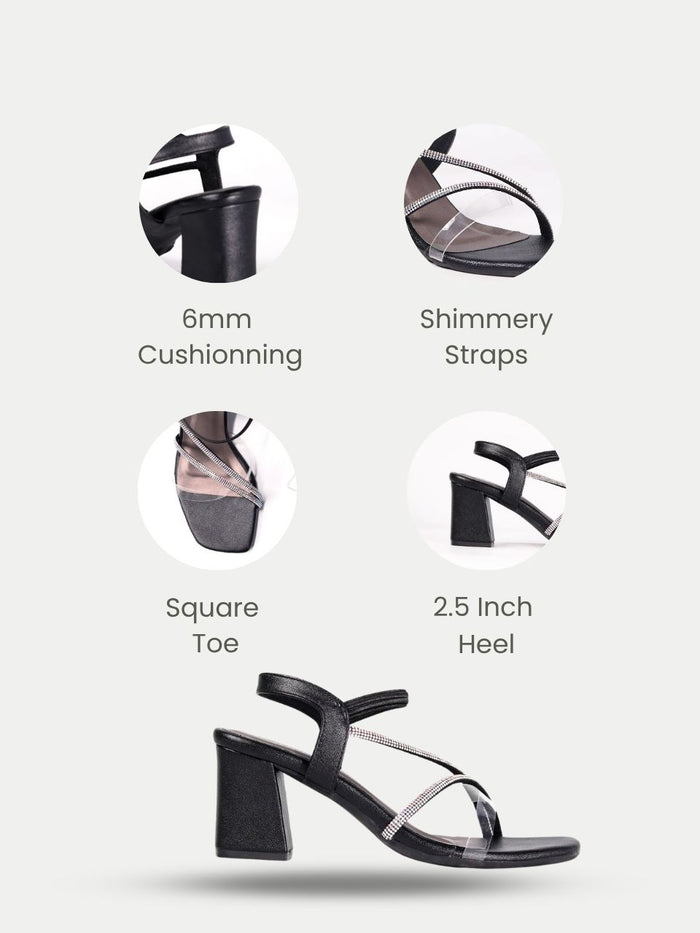 Orlena Black Block Heels