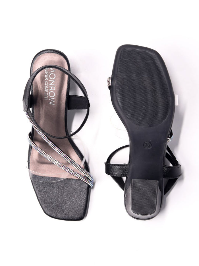Orlena Black Block Heels
