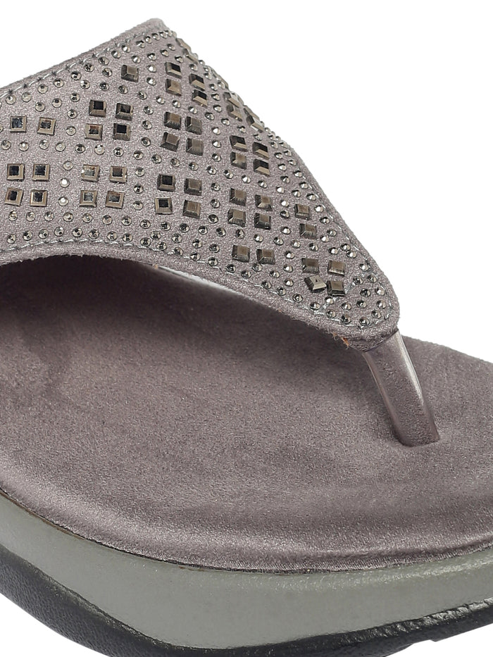 Regine Grey Heels