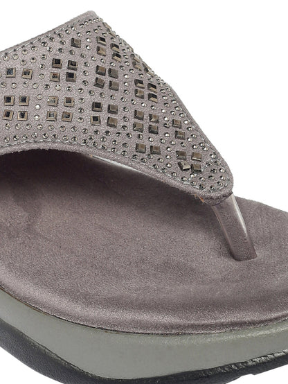 Regine Grey Heels