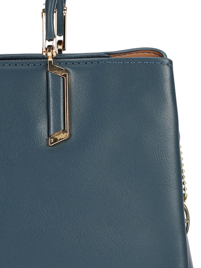 Rosy Teal Satchel Bag