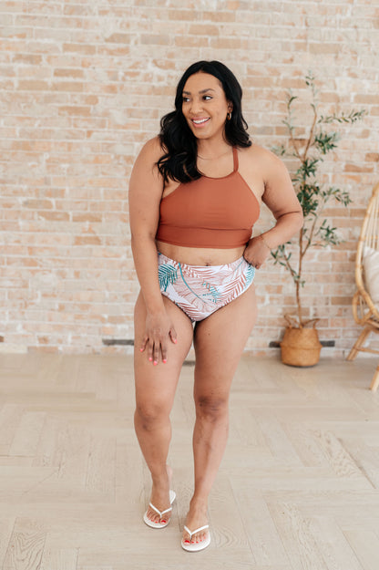 Hazel Blues® | Tahiti Tropical Print Swim Bottoms