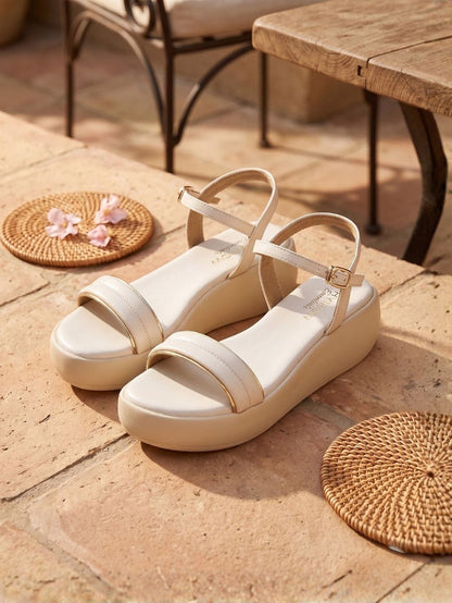 Verina Cream Flatform Heels
