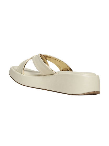 Viora Cream Wedge Heels