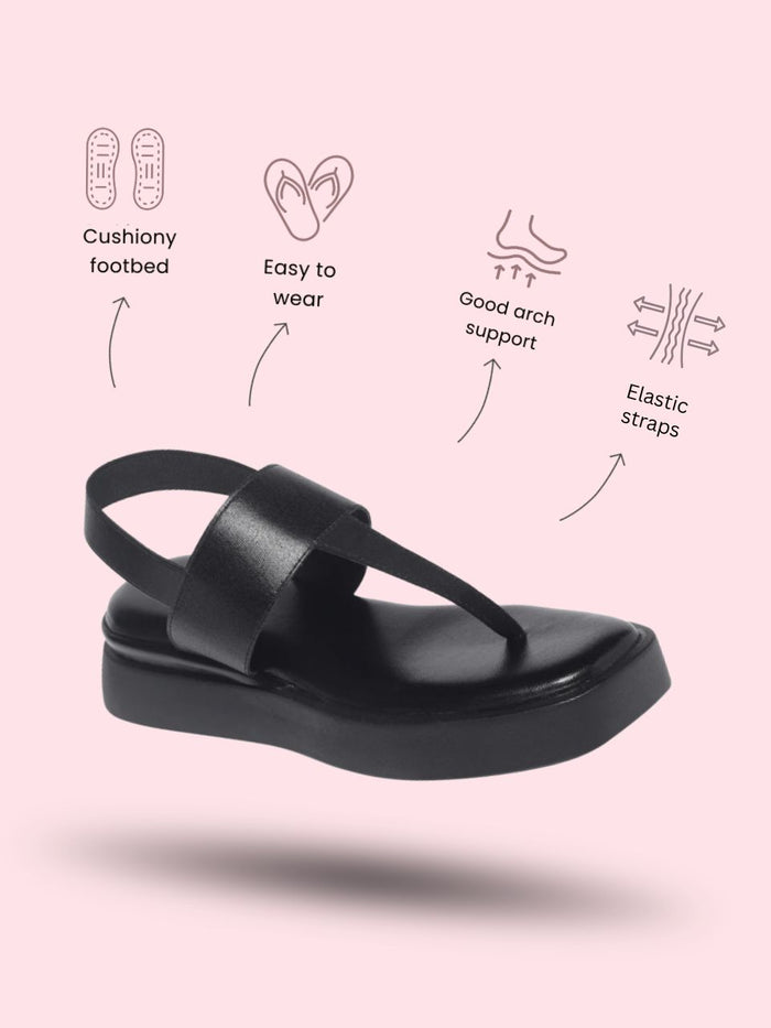 Wendy Black Flatform Heels