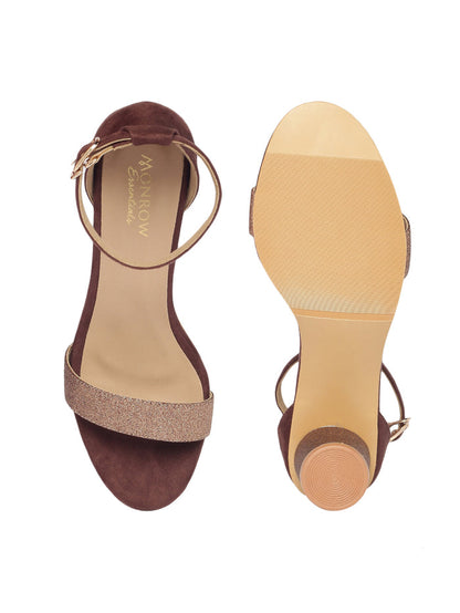 Zelda Brown Block Heels