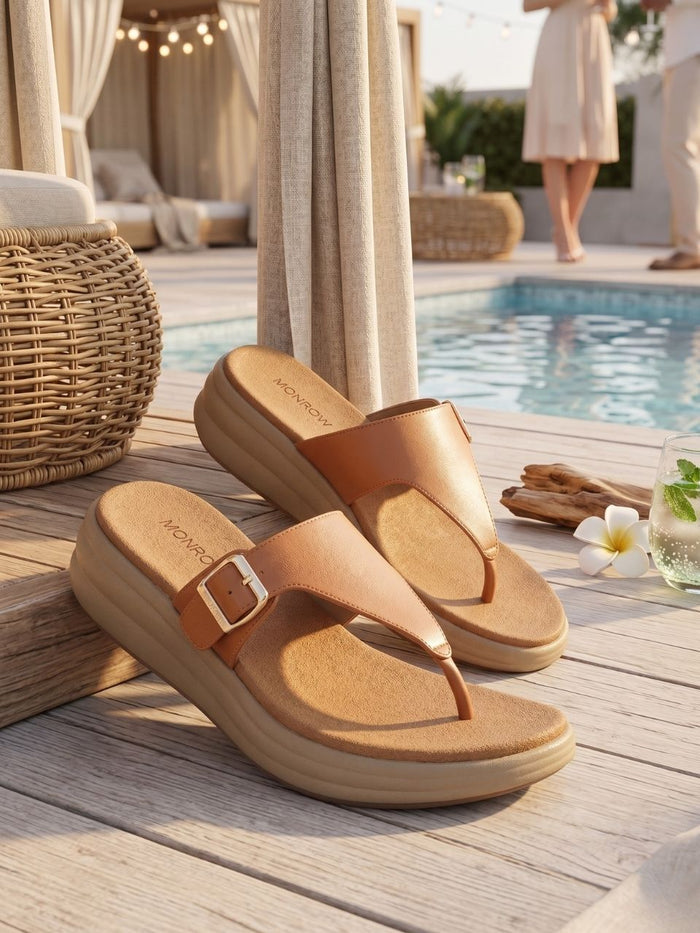 Zivia Tan Wedge Heels
